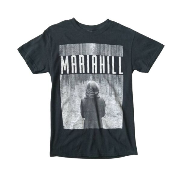 Gildan Black Heavy Cotton Unisex Maria Hill Synth Pop Graphic Tee Adult Small - Picture 1 of 9